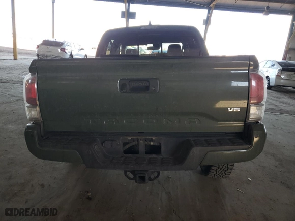 2022 Toyota Tacoma 4WD SR with VIN 3TYCZ5AN0NT055986, listed as a Copart auction lot 50165995 with 52,628 mi miles and Salvage Title. Bid and sale history available at carsss.com. Image 6.