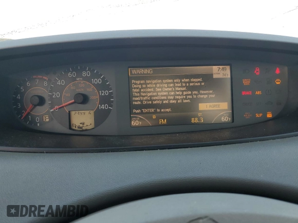 2005 Nissan Quest SE with VIN 5N1BV28U25N127447, listed as a Copart auction lot 68610624 with 0 mi miles and Salvage Title. Bid and sale history available at carsss.com. Image 9.