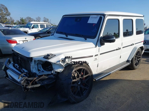 2021 Mercedes-Benz G AMG G 63 with VIN W1NYC7HJ9MX381126, listed as a IAAI auction lot 41434407 with Not Provided miles. Bid and sale history available at carsss.com. Image 21.