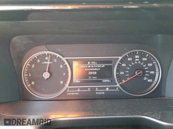 2023 Kia Sorento S with VIN 5XYRL4LC5PG208066, listed as a Copart auction lot 45376745 with 16,943 mi miles and Salvage Title. Bid and sale history available at DreamBid. Image 9.