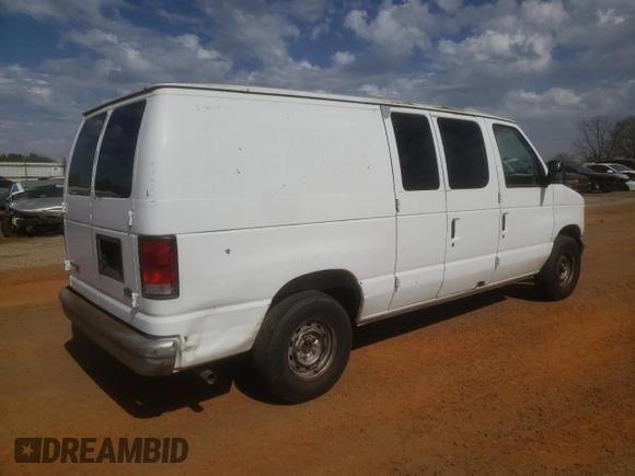 1996 Ford Econoline Cargo with VIN 1FTEE14Y6THB44560, listed as a Copart auction lot 48748825 with 92,895 mi miles and Salvage Title. Bid and sale history available at DreamBid. Image 3.