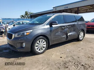 2016 Kia Sedona SX with VIN KNDMC5C10G6137781, listed as a Copart auction lot 72369314 with 36,808 mi miles and Salvage Title. Bid and sale history available at carsss.com. Image 1.