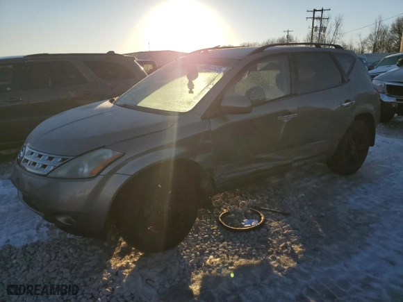 2004 Nissan Murano SL with VIN JN8AZ08W64W340232, listed as a Copart auction lot 88932625 with 124,135 mi miles and Clean Title. Bid and sale history available at carsss.com. Image 1.