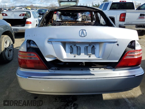 2000 Acura RL with VIN JH4KA9654YC000881, listed as a Copart auction lot 44247334 with 0 mi miles and Non Repairable. Bid and sale history available at carsss.com. Image 6.