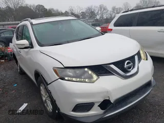 2014 Nissan Rogue SV with VIN 5N1AT2MT2EC774134, listed as a IAAI auction lot 41556875 with 127,630 mi miles and . Bid and sale history available at carsss.com. Image 1.