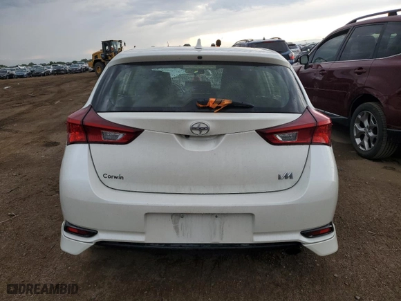 2016 Scion iM with VIN JTNKARJE7GJ518689, listed as a Copart auction lot 66203814 with 28,878 mi miles and Non Repairable. Bid and sale history available at carsss.com. Image 6.