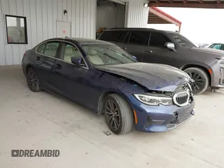 2020 BMW 3 Series 330i with VIN 3MW5R1J00L8B42355, listed as a IAAI auction lot 41817750 with 52,069 mi miles. Bid and sale history available at carsss.com. Image 1.