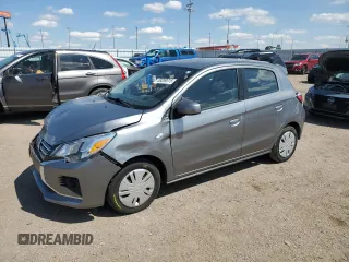 2021 Mitsubishi Mirage ES with VIN ML32AUHJ3MH010901, listed as a Copart auction lot 58209315 with 55,370 mi miles and Salvage title. Bid and sale history available at DreamBid. Image 1.