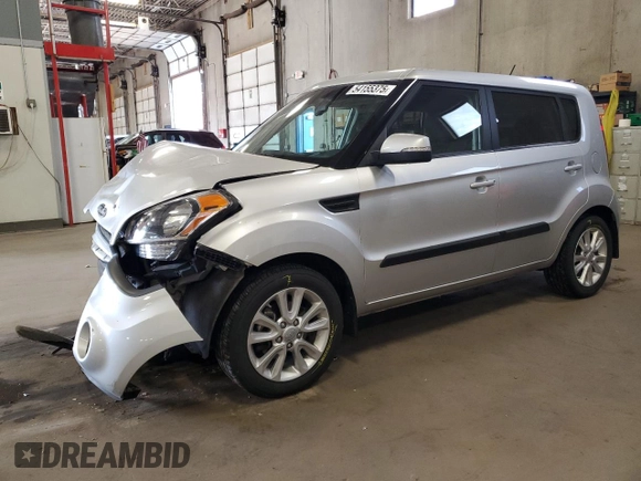 2012 Kia Soul + with VIN KNDJT2A66C7386879, listed as a Copart auction lot 54155375 with 40,043 mi miles and Salvage Title. Bid and sale history available at DreamBid. Image 1.