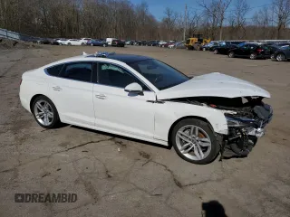 2019 Audi A5 Sportback Premium with VIN WAUANCF51KA064214, listed as a Copart auction lot 46575634 with 53,796 mi miles. Bid and sale history available at carsss.com. Image 4.