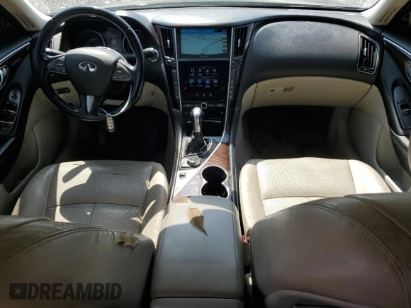 2014 Infiniti Q50 Sport with VIN JN1BV7AP5EM676333, listed as a Copart auction lot 51488305 with 229,972 mi miles and Clean Title. Bid and sale history available at DreamBid. Image 8.