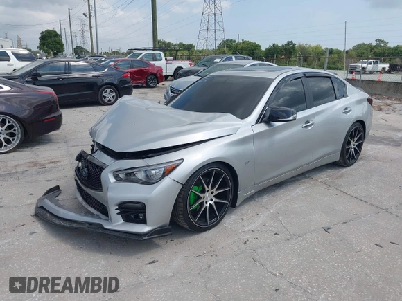 2014 Infiniti Q50 Sport с VIN JN1BV7ARXEM694019, выставлен на аукционе IAAI как лот 42182390 с пробегом 65 904 миль миль и . История ставок и продаж доступна на DreamBid. Изображение 2.
