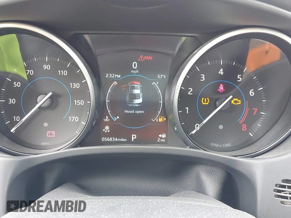 2018 Jaguar XE 25t Premium with VIN SAJAD4FXXJCP23943, listed as a IAAI auction lot 41470656 with 56,834 mi miles. Bid and sale history available at carsss.com. Image 7.