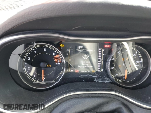 2021 Jeep Cherokee Latitude with VIN 1C4PJLCBXMD192262, listed as a Copart auction lot 57325295 with 208,134 mi miles and Salvage title. Bid and sale history available at DreamBid. Image 9.