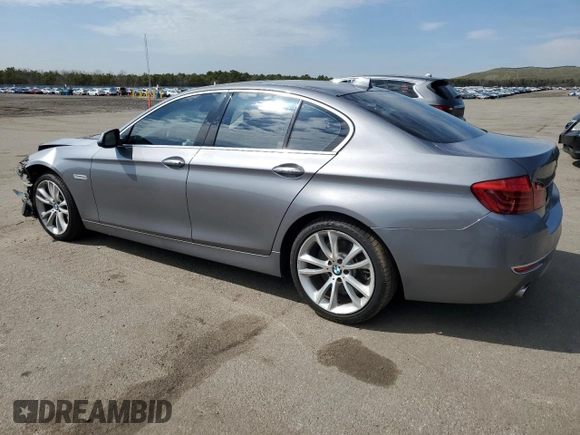 2015 BMW 5 Series 535i with VIN WBA5B1C58FD917697, listed as a Copart auction lot 52963585 with 66,058 mi miles and Salvage Title. Bid and sale history available at carsss.com. Image 2.
