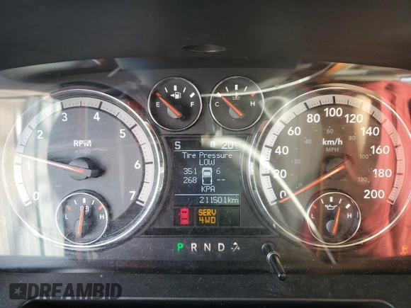 2011 Ram 1500 ST with VIN 1D7RV1GT5BS668064, listed as a Copart auction lot 47457585 with 211,501 mi miles and Salvage Title. Bid and sale history available at carsss.com. Image 9.