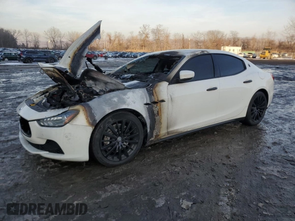 2017 Maserati Ghibli S Q4 z VIN ZAM57RTA9H1242491, wystawiony jako Copart lot #86700114 z przebiegiem Nie podano mil oraz Nie do naprawy. Historia ofert i sprzedaży dostępna na DreamBid. Obrazek 1.