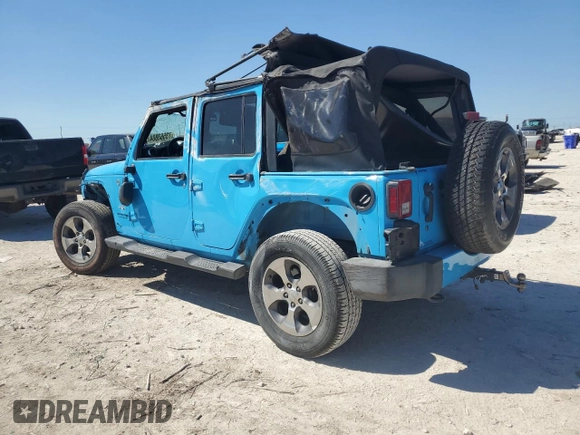 2018 Jeep Wrangler JK Unlimited Sahara with VIN 1C4BJWEG0JL899909, listed as a Copart auction lot 73563804 with 95,244 mi miles and Salvage Title. Bid and sale history available at carsss.com. Image 2.