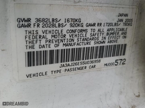 2005 Mitsubishi Lancer ES with VIN JA3AJ26E55U036958, listed as a Copart auction lot 79773814 with 215,965 mi miles and Salvage Title. Bid and sale history available at carsss.com. Image 13.