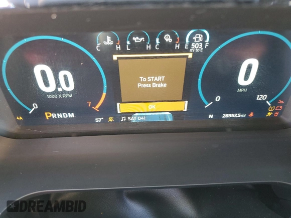 2021 Ford F-150 XL with VIN 1FTFW1E85MFC16295, listed as a Copart auction lot 58944845 with 28,357 mi miles and Salvage title. Bid and sale history available at DreamBid. Image 9.