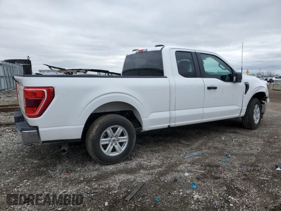 2023 Ford F-150 XL with VIN 1FTEX1CP1PKE97073, listed as a Copart auction lot 47849235 with 73,577 mi miles and Salvage title. Bid and sale history available at DreamBid. Image 3.
