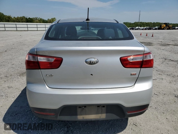 2013 Kia Rio LX with VIN KNADM4A36D6204176, listed as a Copart auction lot 52745815 with 138,655 mi miles and Salvage Title. Bid and sale history available at carsss.com. Image 6.