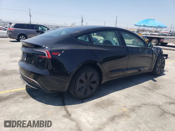 2025 Tesla Model 3 Long Range z VIN 5YJ3E1EA3SF975991, wystawiony jako Copart lot #55629765 z przebiegiem Nie podano mil oraz Szkoda całkowita • Salvage title. Historia ofert i sprzedaży dostępna na DreamBid. Obrazek 3.
