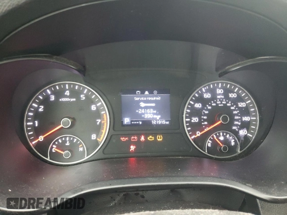 2019 Kia Optima LX with VIN 5XXGT4L35KG331970, listed as a Copart auction lot 42779885 with 121,915 mi miles and Salvage Title. Bid and sale history available at carsss.com. Image 9.