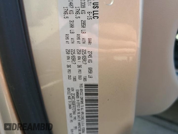 2015 Chrysler Town & Country Touring with VIN 2C4RC1BG8FR727044, listed as a Copart auction lot 47620265 with Not Provided miles and Salvage Title. Bid and sale history available at DreamBid. Image 15.