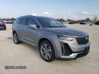 2025 Cadillac XT6 FWD Premium Luxury with VIN 1GYKPCRS4SZ120449, listed as a Copart auction lot 44198675 with 332 mi miles and Clean Title. Bid and sale history available at carsss.com. Image 4.