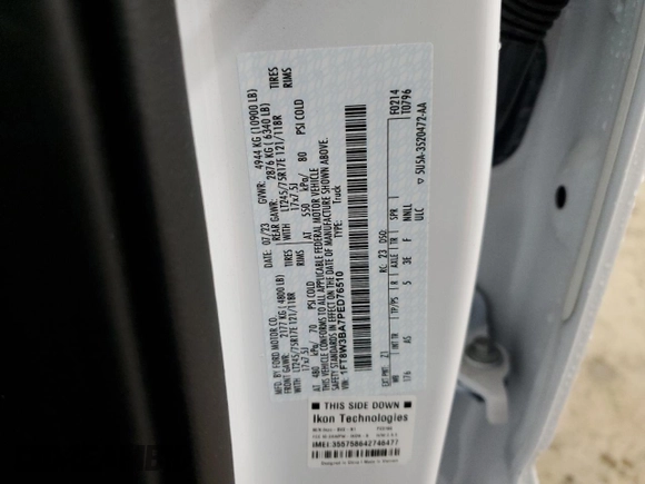 2023 Ford F-350 z VIN 1FT8W3BA7PED76510, wystawiony jako Copart lot #82895064 z przebiegiem 26 656 mil mil oraz Szkoda całkowita • Salvage title. Historia ofert i sprzedaży dostępna na DreamBid. Obrazek 14.
