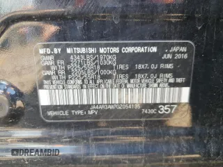 2016 Mitsubishi Outlander ES с VIN JA4AR3AW7GZ054135, выставлен на аукционе Copart как лот 60834525 с пробегом 105 169 миль миль и Чистый • Clean title. История ставок и продаж доступна на DreamBid. Изображение 13.