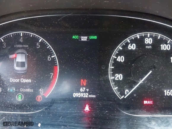2018 Honda Accord Sedan LX 1.5T with VIN 1HGCV1F13JA064938, listed as a IAAI auction lot 40490452 with 95,932 mi miles. Bid and sale history available at carsss.com. Image 15.
