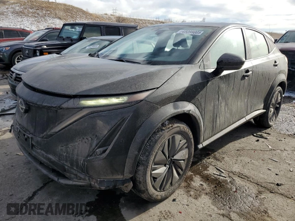 2024 Nissan ARIYA Engage with VIN JN1CF0BB1RM736898, listed as a Copart auction lot 45099005 with 4,126 mi miles and Salvage Title. Bid and sale history available at DreamBid. Image 1.