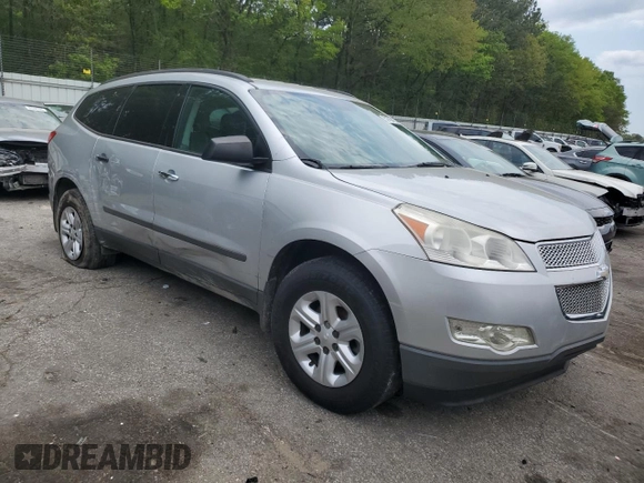 2012 Chevrolet Traverse LS with VIN 1GNKRFED3CJ248410, listed as a Copart auction lot 52760475 with 142,889 mi miles and Clean Title. Bid and sale history available at DreamBid. Image 4.