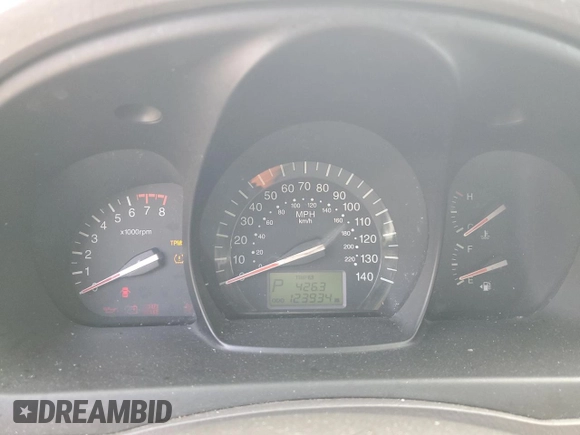2009 Kia Spectra SX with VIN KNAFE222495661159, listed as a Copart auction lot 42604295 with 123,934 mi miles and Salvage Title. Bid and sale history available at carsss.com. Image 9.