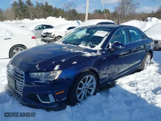 2019 Audi A4 Premium with VIN WAUDNAF48KA007193, listed as a IAAI auction lot 41547007 with NaN miles. Bid and sale history available at carsss.com. Image 17.