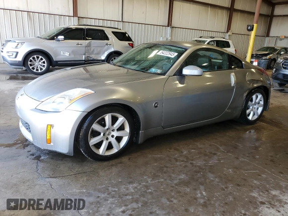 2004 Nissan 350Z Touring with VIN JN1AZ34E84T063954, listed as a Copart auction lot 54222945 with 210,394 mi miles and Salvage Title. Bid and sale history available at carsss.com. Image 1.