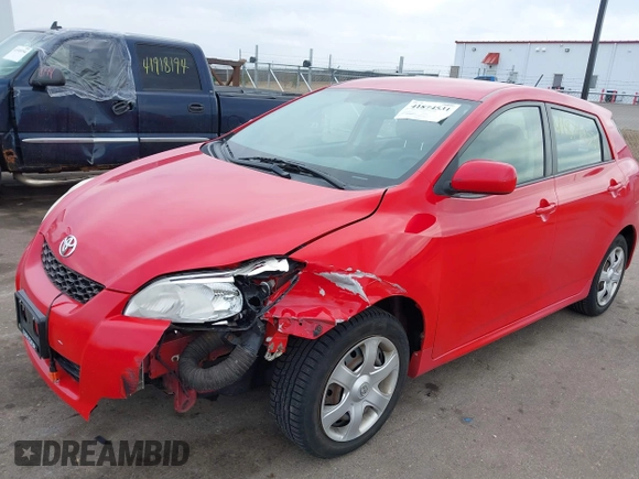 2009 Toyota Matrix with VIN 2T1KU40E69C062036, listed as a IAAI auction lot 41874531 with 206,829 mi miles and . Bid and sale history available at DreamBid. Image 6.