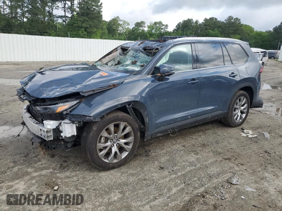 2024 Toyota Highlander XLE with VIN 5TDAAAB59RS001075, listed as a Copart auction lot 56958835 with 35,970 mi miles and Salvage title. Bid and sale history available at DreamBid. Image 1.
