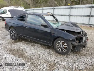 2003 Honda Civic LX with VIN 1HGEM22553L021820, listed as a Copart auction lot 51187205 with Not Provided miles and Salvage Title. Bid and sale history available at DreamBid. Image 4.