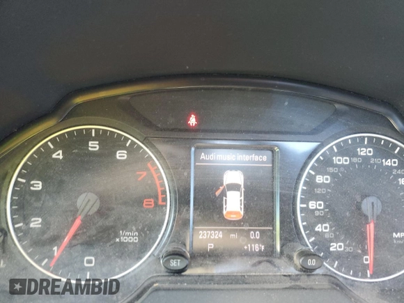 2012 Audi Q5 Premium Plus with VIN WA1LFAFP5CA042078, listed as a Copart auction lot 60146305 with 237,324 mi miles and Salvage title. Bid and sale history available at DreamBid. Image 9.