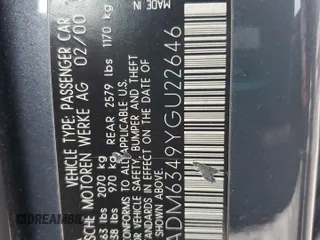 2000 BMW 5 Series 528iA with VIN WBADM6349YGU22646, listed as a Copart auction lot 42733845 with 203,661 mi miles and Salvage Title. Bid and sale history available at carsss.com. Image 13.