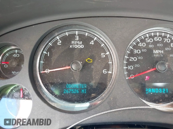 2008 Chevrolet Suburban LTZ with VIN 3GNFC16J08G157677, listed as a IAAI auction lot 41810860 with 267,526 mi miles and . Bid and sale history available at DreamBid. Image 7.