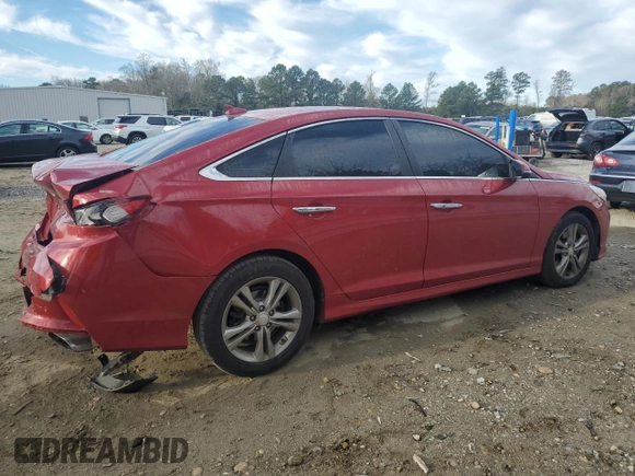 2018 Hyundai Sonata Sport with VIN 5NPE34AF6JH652245, listed as a Copart auction lot 49979625 with 142,679 mi miles and Salvage Title. Bid and sale history available at carsss.com. Image 3.