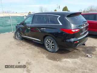 2014 Infiniti QX60 with VIN 5N1AL0MM4EC535228, listed as a IAAI auction lot 41900787 with 72,189 mi miles and . Bid and sale history available at carsss.com. Image 3.