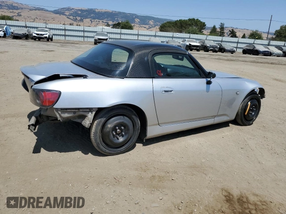 2002 Honda S2000 z VIN JHMAP11442T000235, wystawiony jako Copart lot #59429155 z przebiegiem 142 845 mil mil oraz Szkoda całkowita • Salvage title. Historia ofert i sprzedaży dostępna na DreamBid. Obrazek 3.