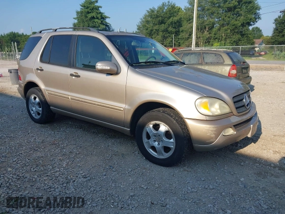 2003 Mercedes-Benz M 320 with VIN 4JGAB54E33A387607, listed as a IAAI auction lot 42655574 with 206,460 mi miles and . Bid and sale history available at DreamBid. Image 1.