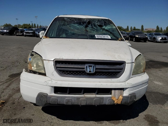 2003 Honda Pilot EX with VIN 2HKYF18773H609179, listed as a Copart auction lot 62625614 with 171,657 mi miles and Salvage Title. Bid and sale history available at carsss.com. Image 5.