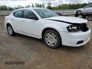 2014 Dodge Avenger SE with VIN 1C3CDZABXEN126757, listed as a Copart auction lot 52745875 with 105,776 mi miles and Salvage Title. Bid and sale history available at DreamBid. Image 4.